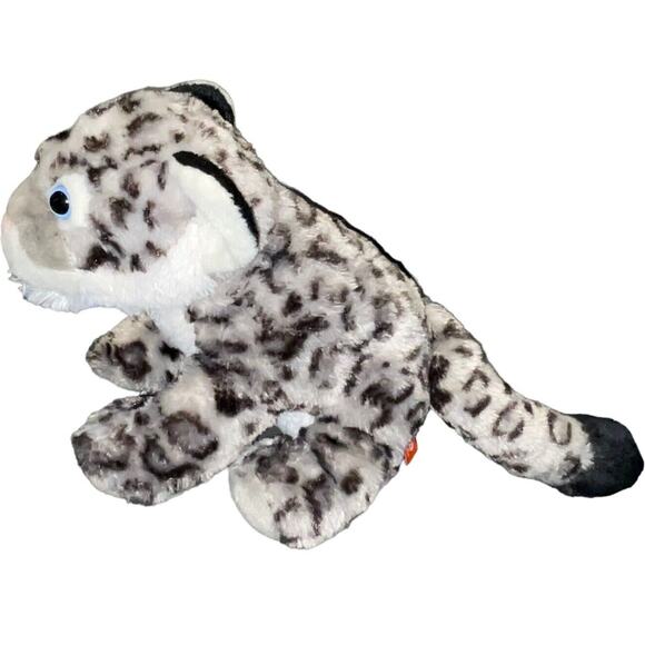 Wild Republic Plush Leopard Cub Snow Stuffed Animal Cuddlekin Nursery Shower 13” - Picture 4 of 10